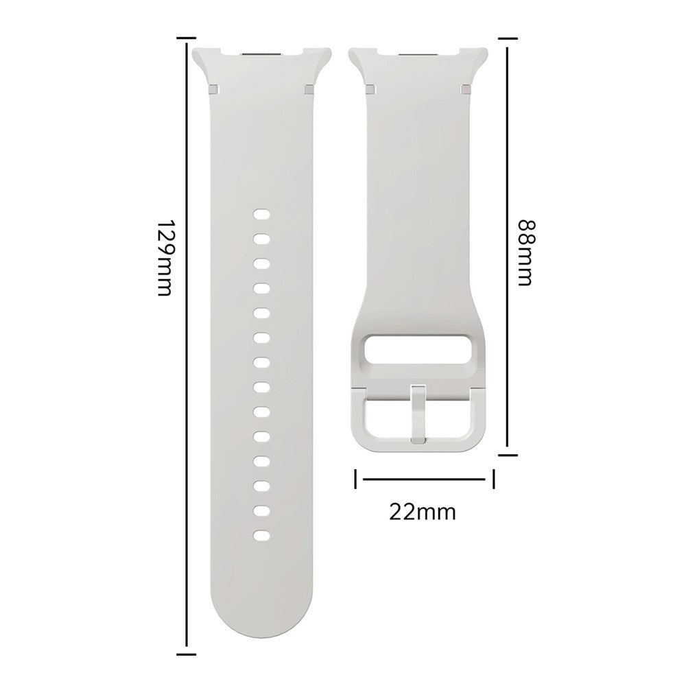 Silikoniranneke Samsung Galaxy Watch8 valkoinen