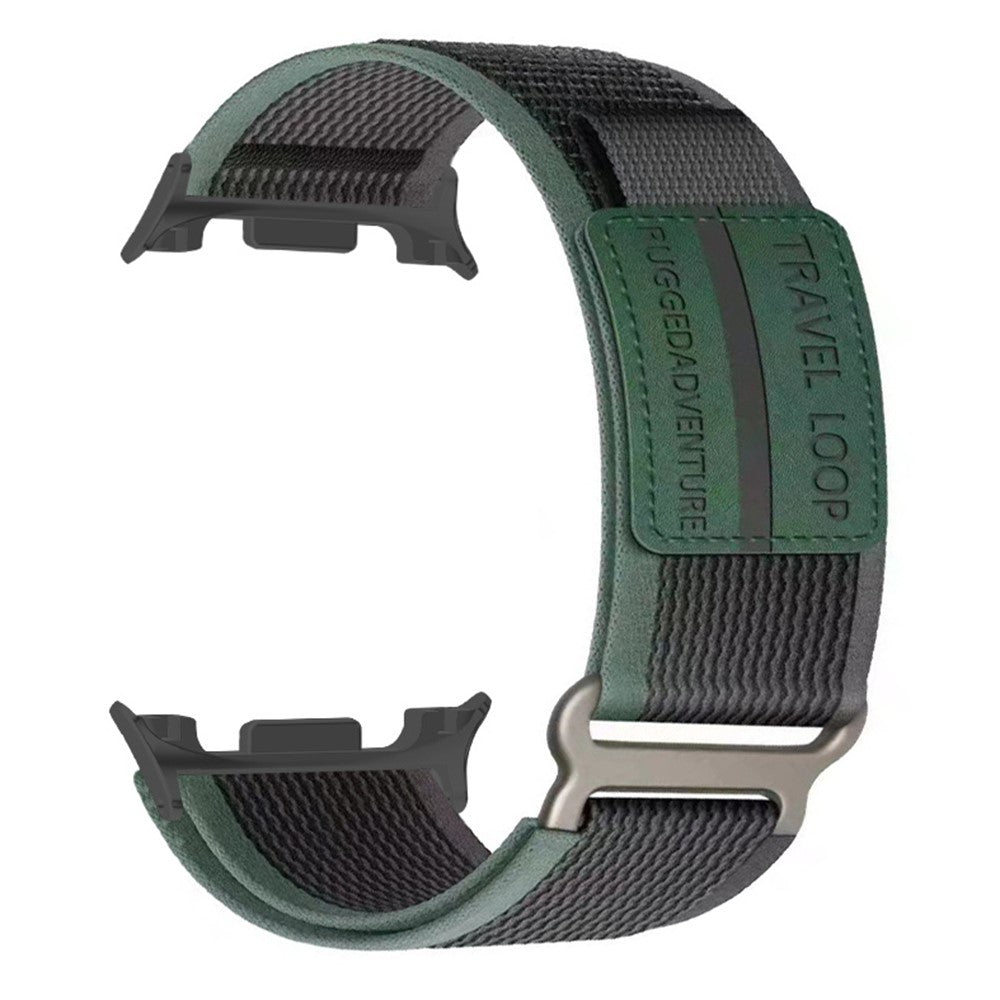 Nylonranneke Samsung Galaxy Watch8 musta/vihreä