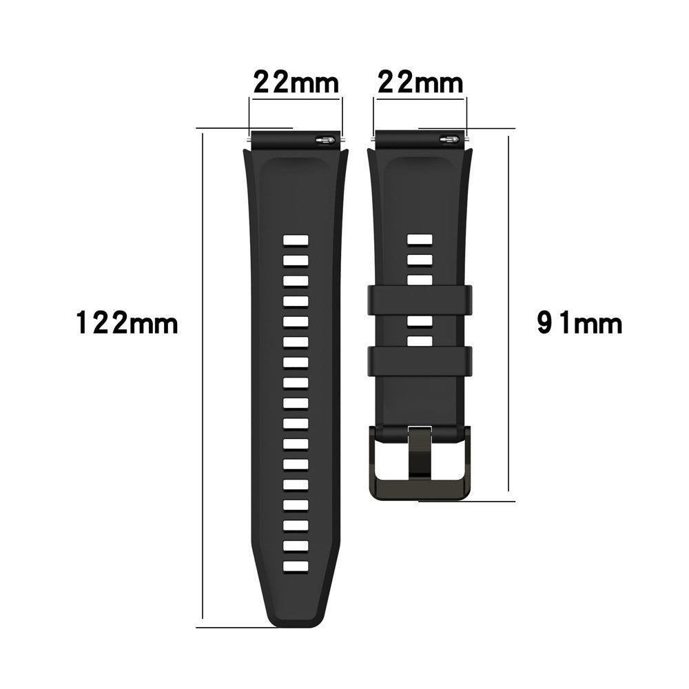 Silikoniranneke 22mm musta
