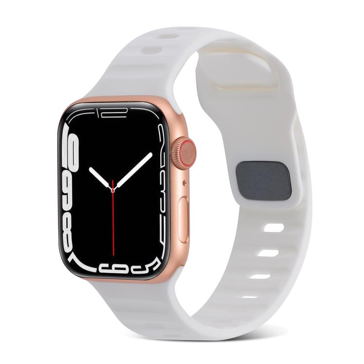 Valkoinen ranneke Apple Watch kelloihin