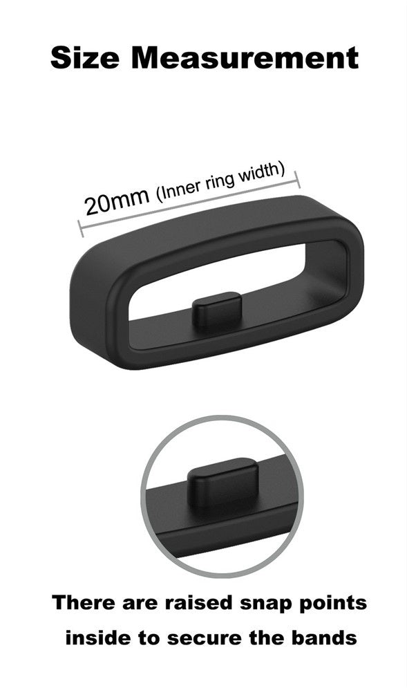 Kellon rannekkeen lenkki 20mm musta