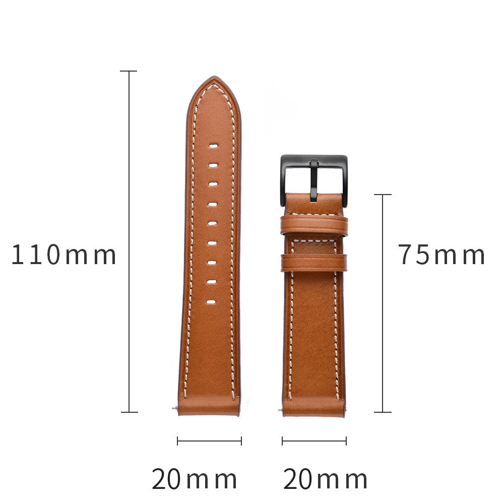 Nahkaranneke 20mm