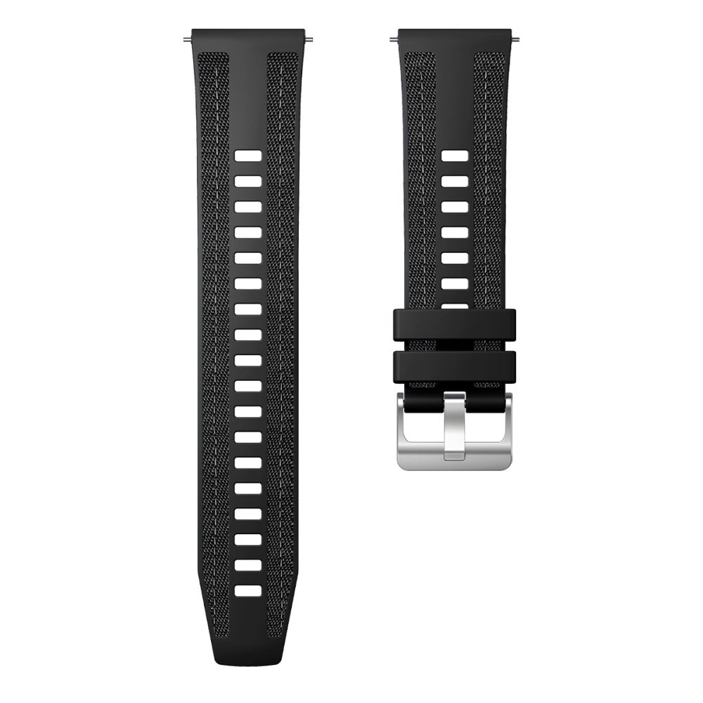 Silikoniranneke/nylon pinta 22mm