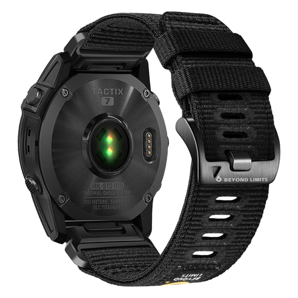 Musta nailonranneke 26mm