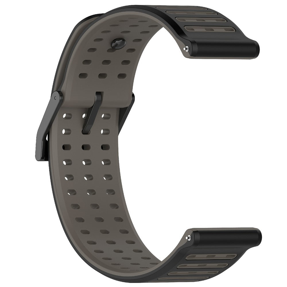 Silikoniranneke 22mm musta/harmaa