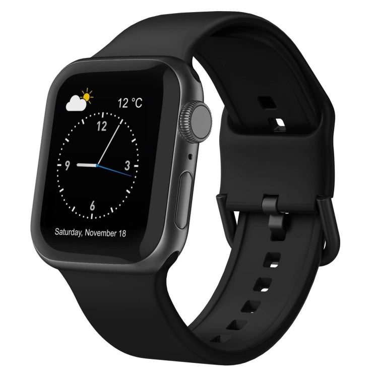 Musta silikoniranneke Apple Watch kelloihin 