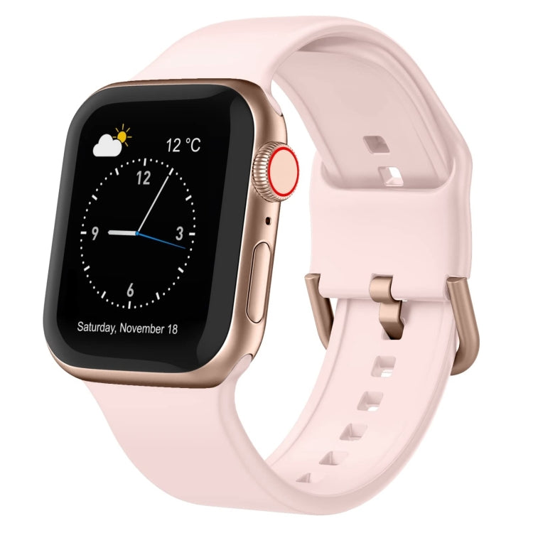 Vaaleanpunainen silikoniranneke Apple Watch kelloihin 