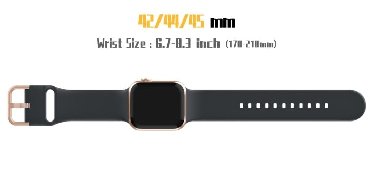 Apple Watch ranneke harmaa 49 / 45 / 44 / 42mm