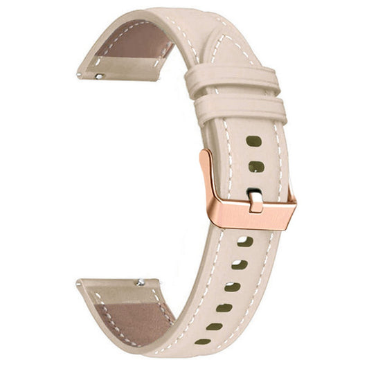 Beige nahkaranneke älykelloihin 18mm