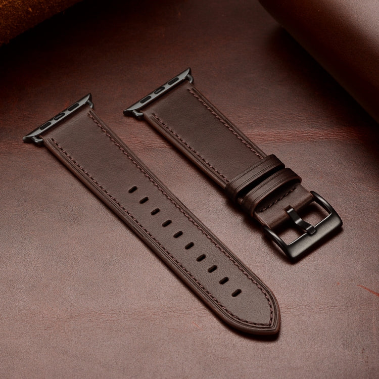 Nahkaranneke tumman ruskea 49 / 45 / 44 / 42mm