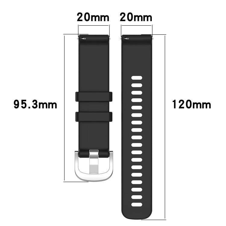 Silikoniranneke 20mm valkoinen
