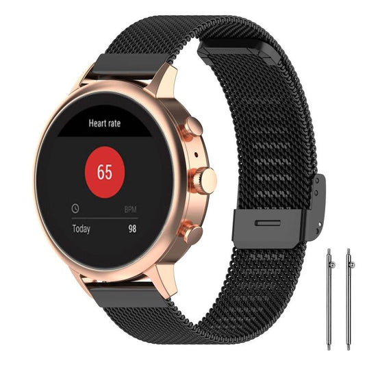 Metalliranneke 18mm musta