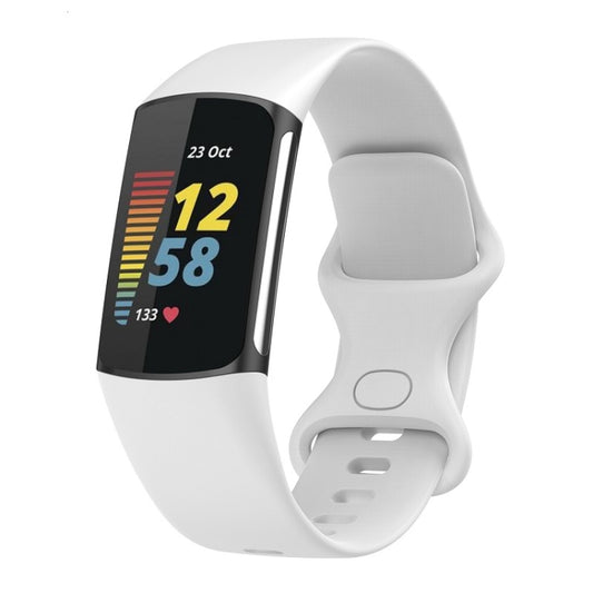 Valkoinen ranneke Fitbit Charge 5 ja 6 kelloihin
