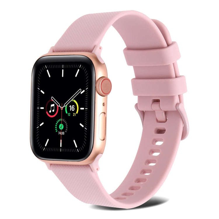 Vaaleanpunainen ranneke Apple Watch kelloihin