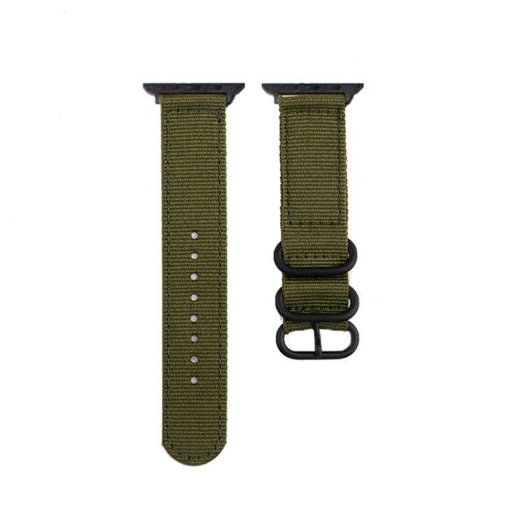 Vihreä nailonranneke Apple Watch kelloihin