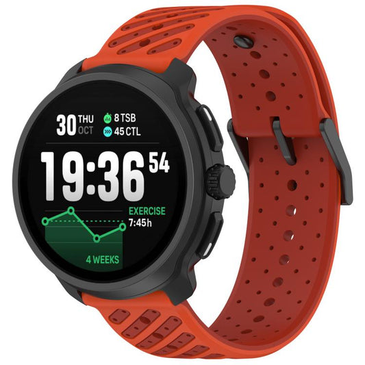 Silikoniranneke 22mm oranssi/punainen