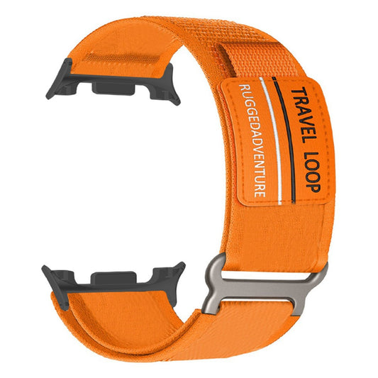 Oranssi nailonranneke Samsung Galaxy Watch8 kelloihin