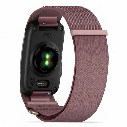 Roosan värinen L-XL kokoinen ranneke Garmin Cirqa älyrannekkeeseen